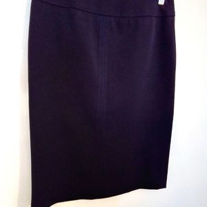 LAURA Petite Purple Pencil Skirt with Top Stitching Detail